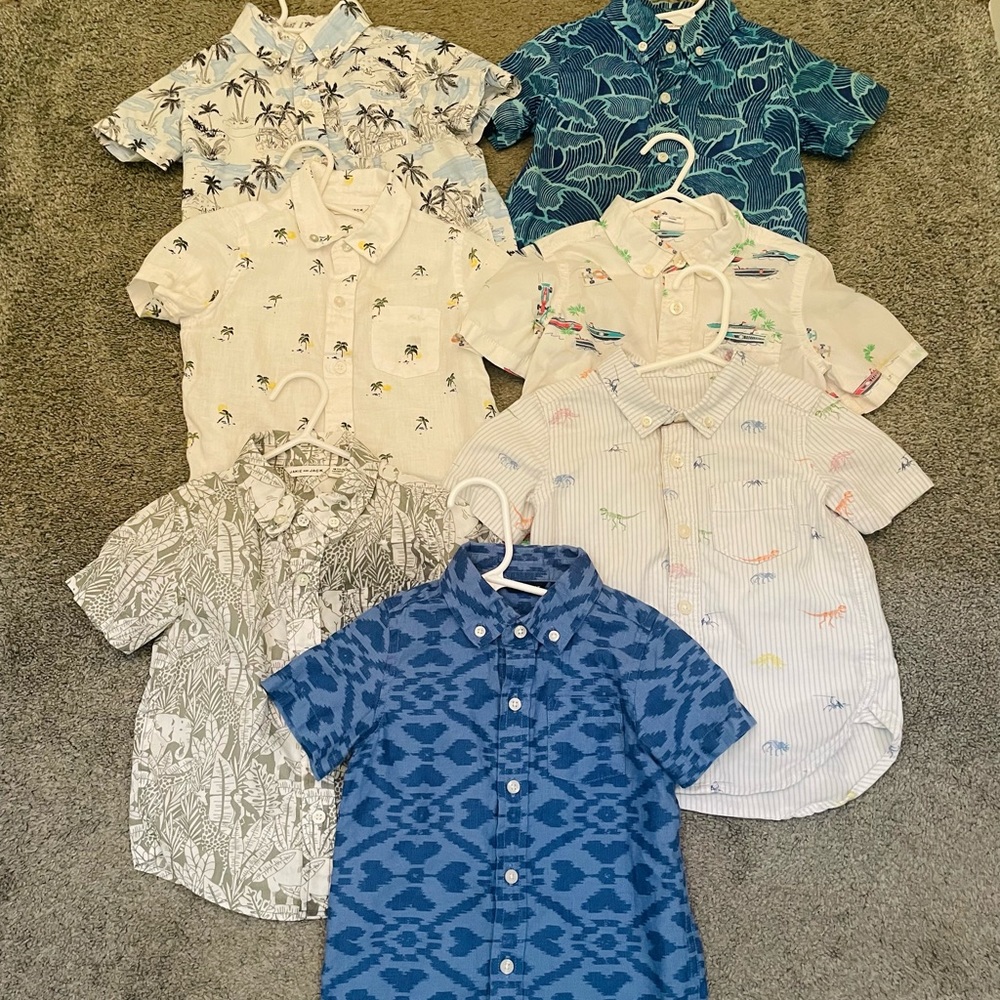 Lot of boys Janie and Jack and gap shirts
